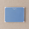 Thank You Engraved Blue Flat Notecards