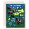 I'm Listening Letterpress Card