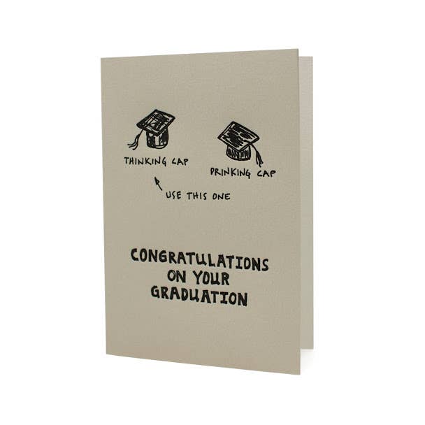 Thinking Cap Drinking Cap Graduation