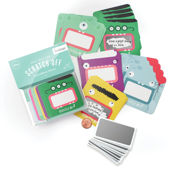 Scratch-off Lunchbox Notes - Monsters