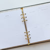 Rainbow Check Perpetual Planner, Non Dated