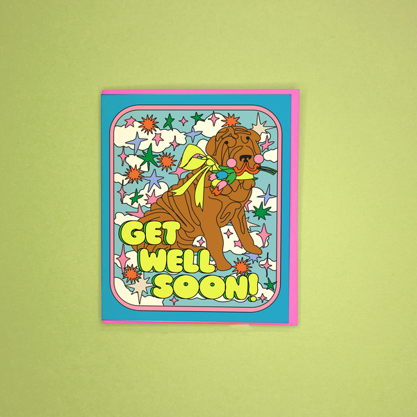 Get Well Tulip Dog