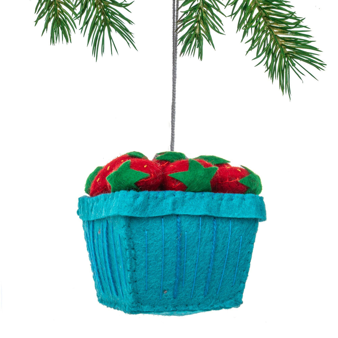 Strawberry Basket Ornament
