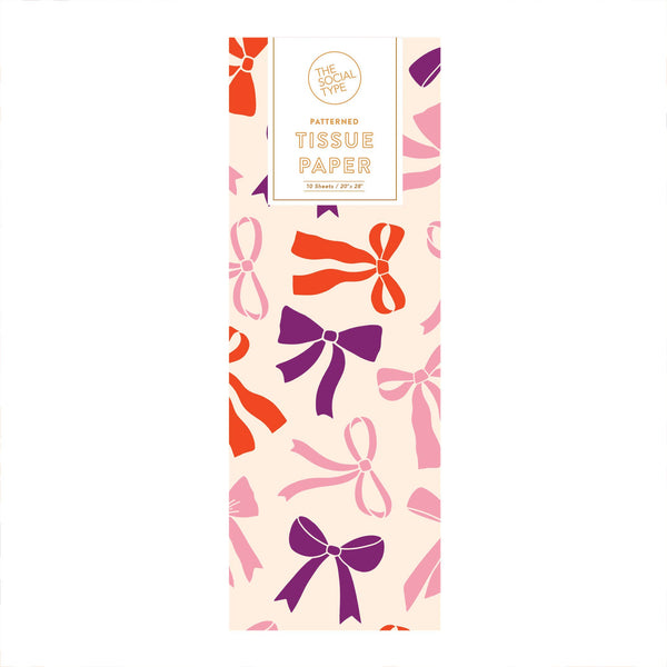 Coquette Red Ribbon Tissue Paper