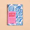 Oysters A5 Letterpress Spiral Notebook