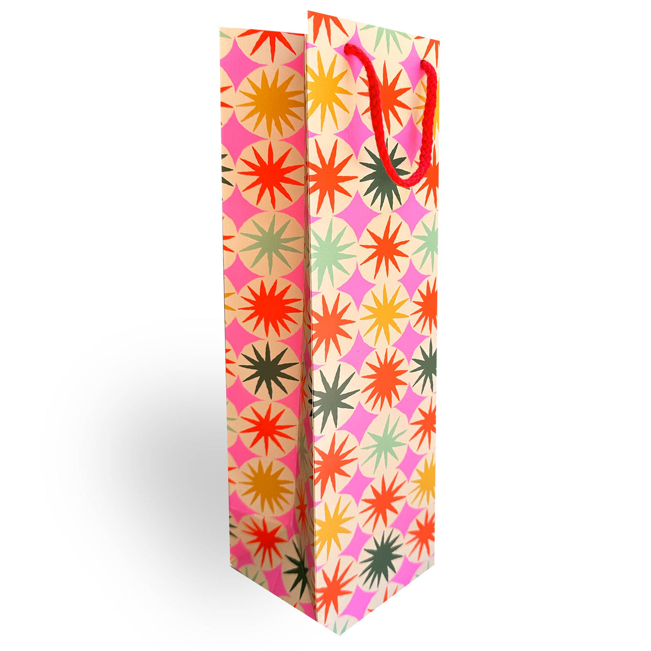 Retro Starburst Wine Gift Bag