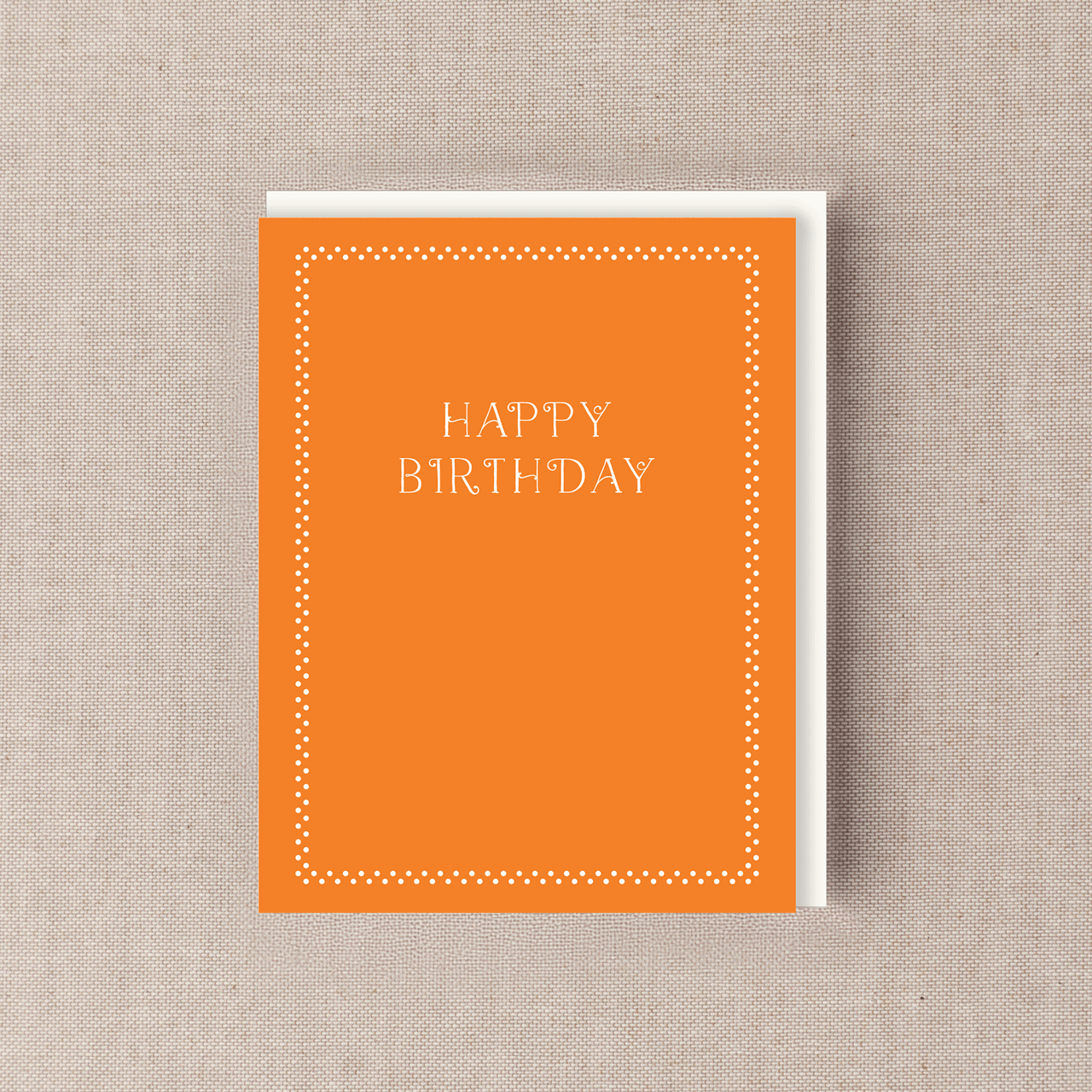 Orange Engraved Birthday