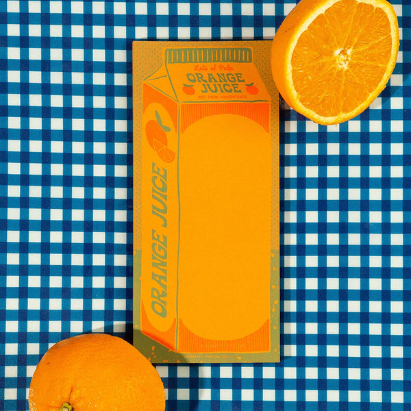 Orange Juice Risograph Notepad
