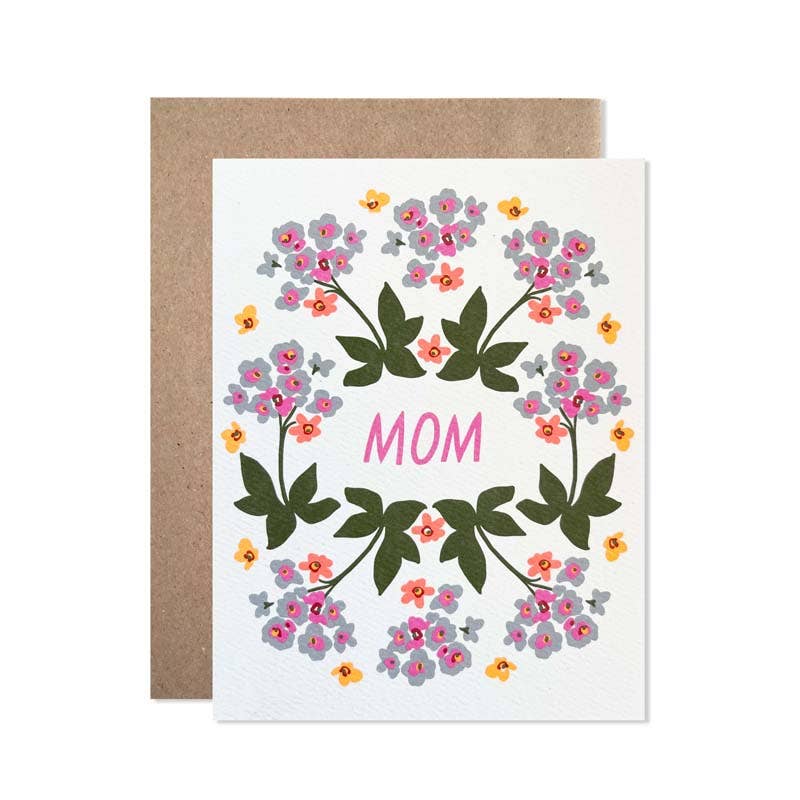 Mom Blue Wreath