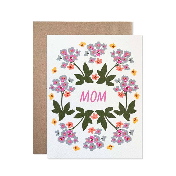 Mom Blue Wreath
