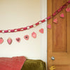 Sweet Hearts Sewn Garland