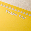 Thank You Rounded Yellow Flat Notecards