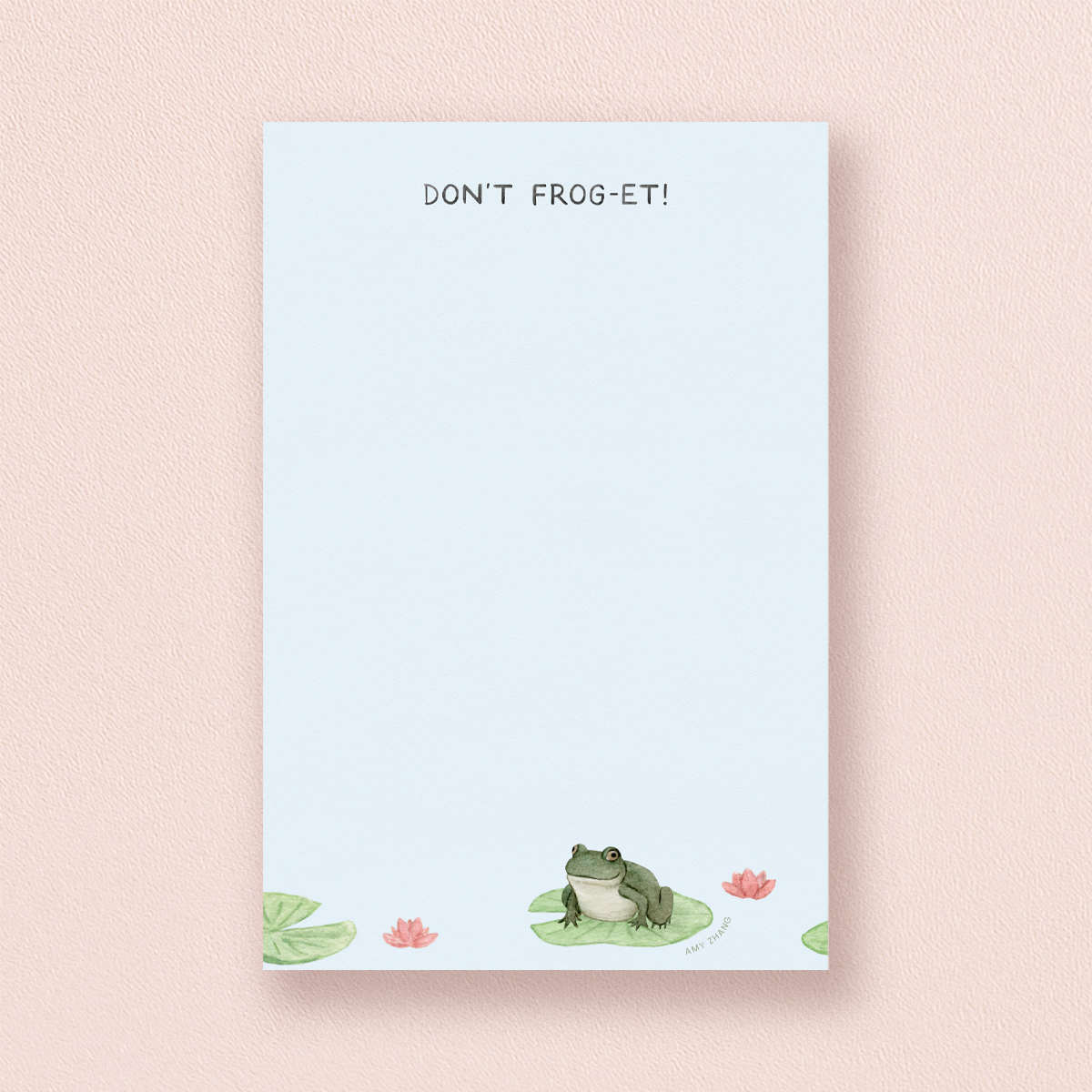 Don't Forget Lily Pad Notepad