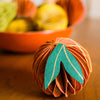 Orange Honeycomb Ornament