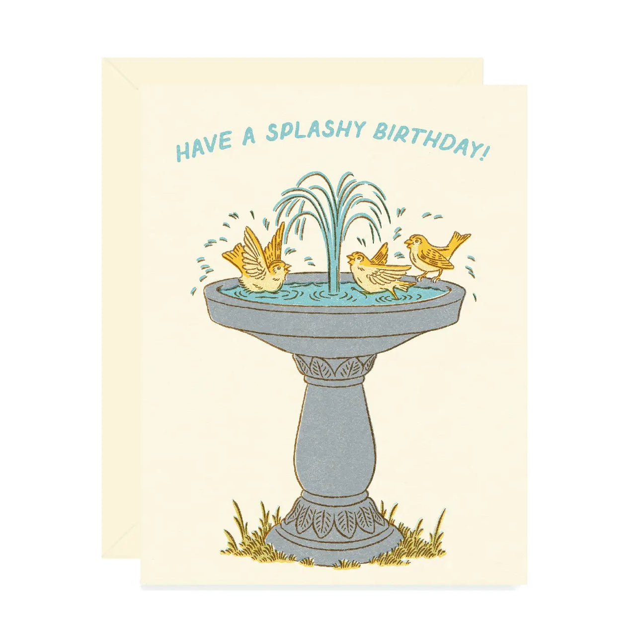 Birdbath Splashy Birthday