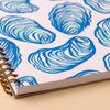 Oysters A5 Letterpress Spiral Notebook
