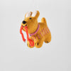 Ginger Dog Hanging Felt Ornament