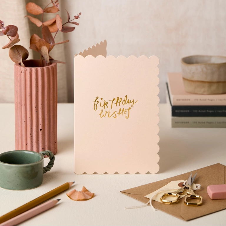Scallop Bday Wishes Blush