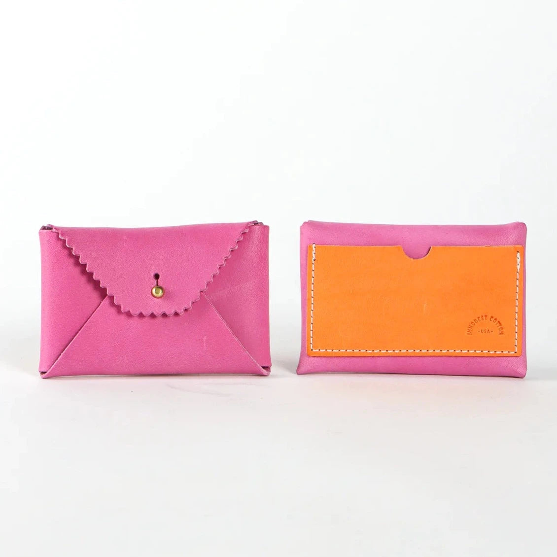 Bicolor Scallop Wallet