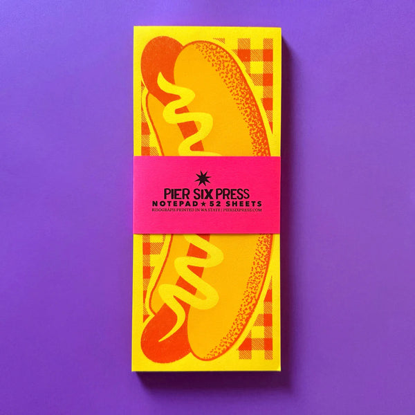 Hot Dog Picnic Pad Risograph Market Notepad