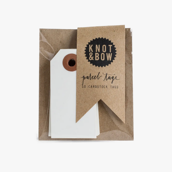 White Parcel Tags