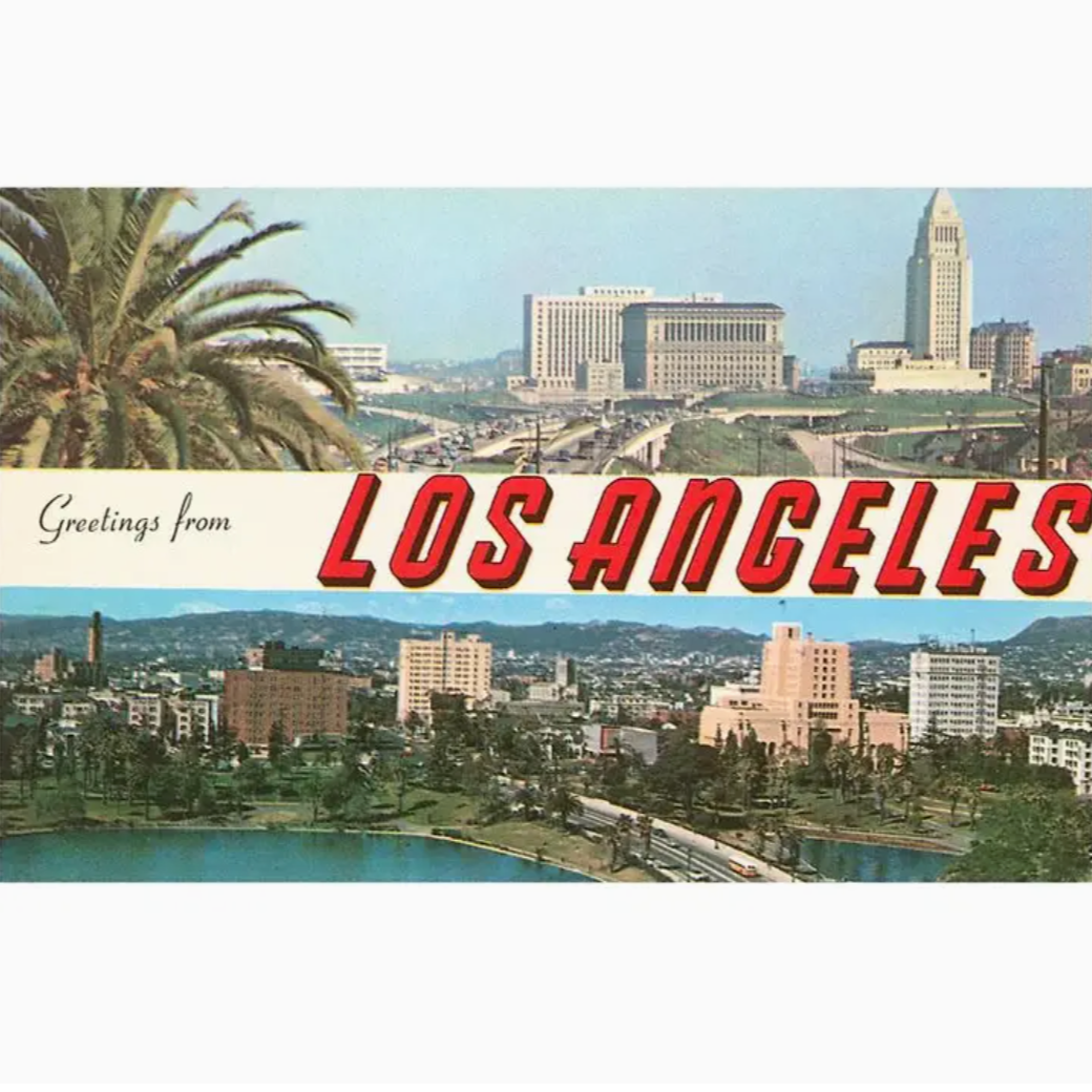 LA-312 Greetings from Los Angeles Postcard