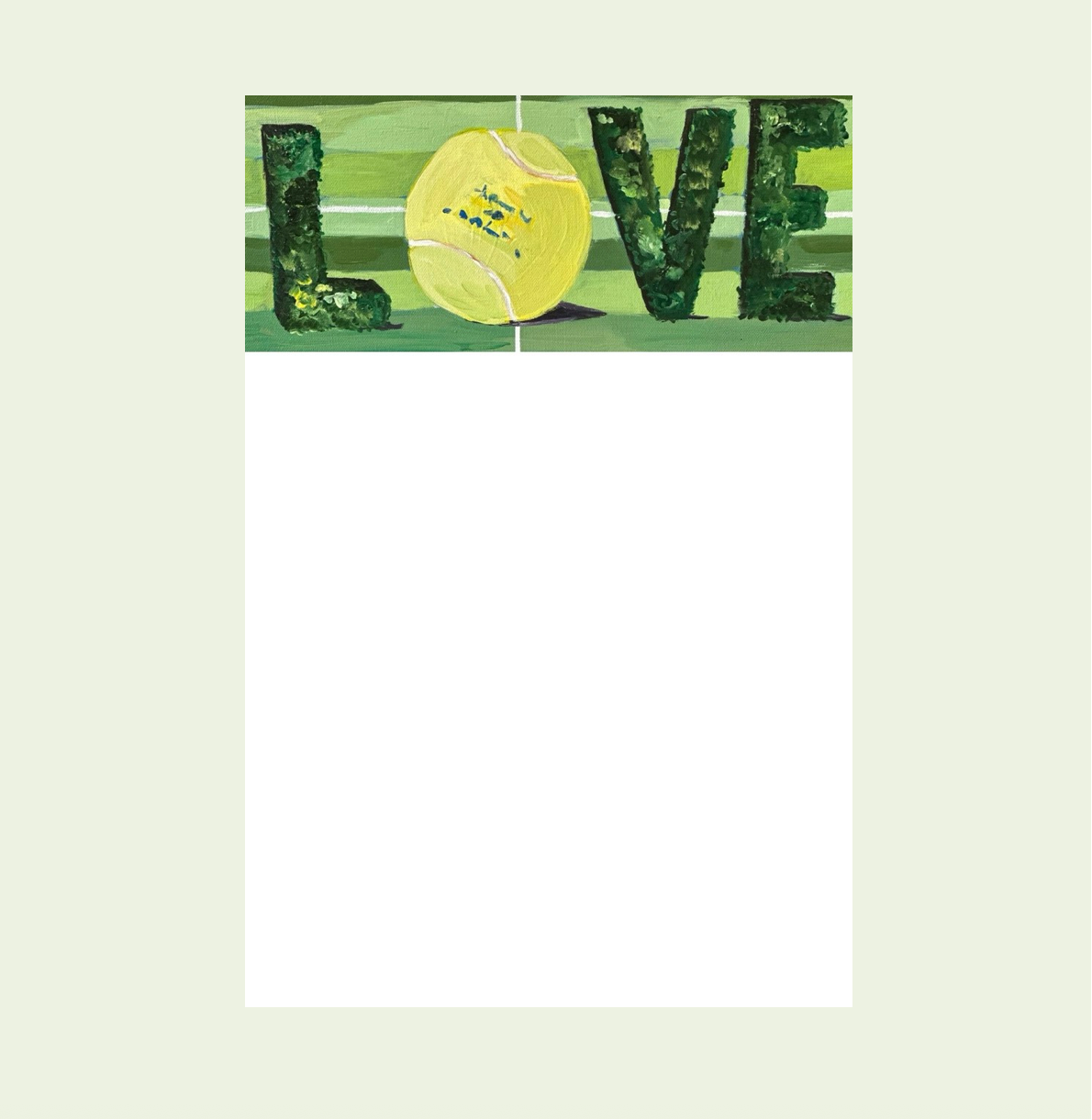 Love All Tennis Le Petit Notepad