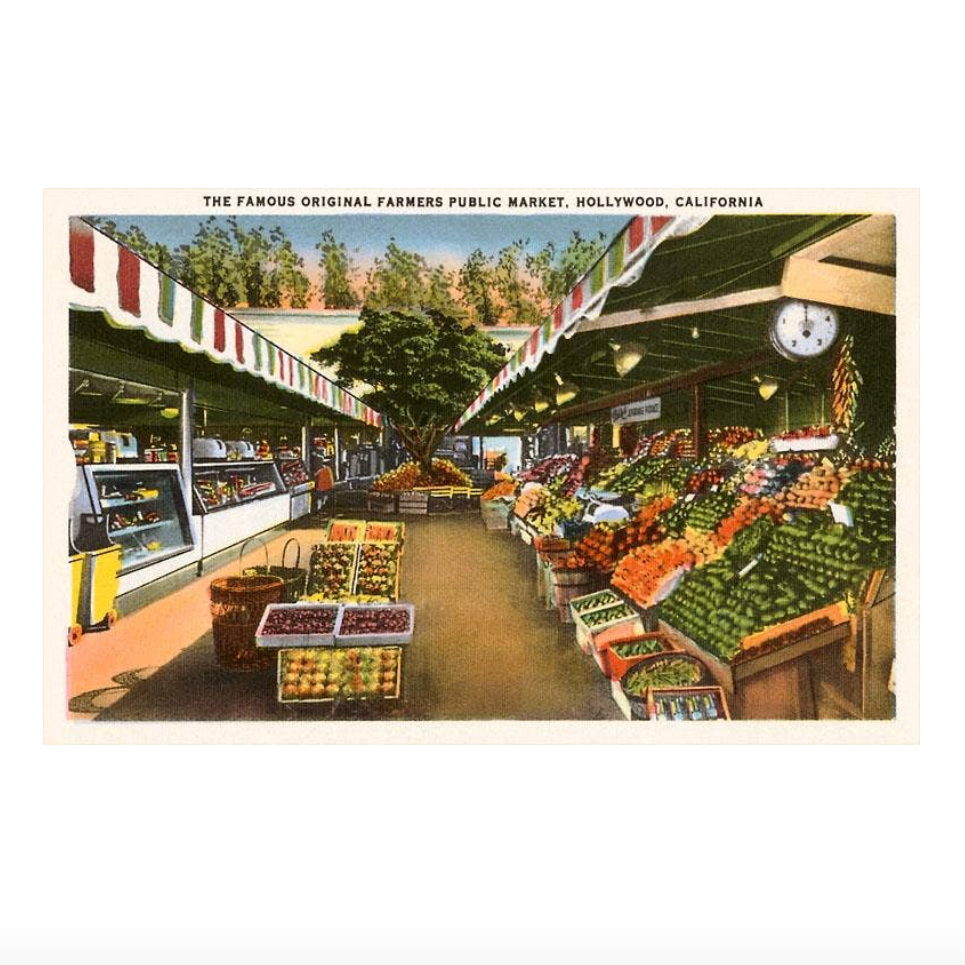 LA-164 Farmers Market, Hollywood, California Magnet