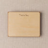Thank You Birch Wood Flat Notecards