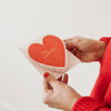 Valentine's Heart Doily Card