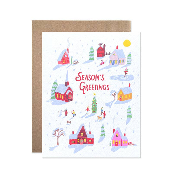 Holiday / Season's Greetings Village Set of 8