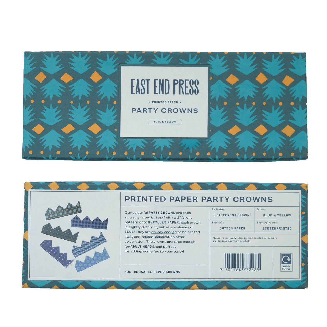 Blue Paper Crowns