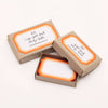 Large Geometric Orange Labels