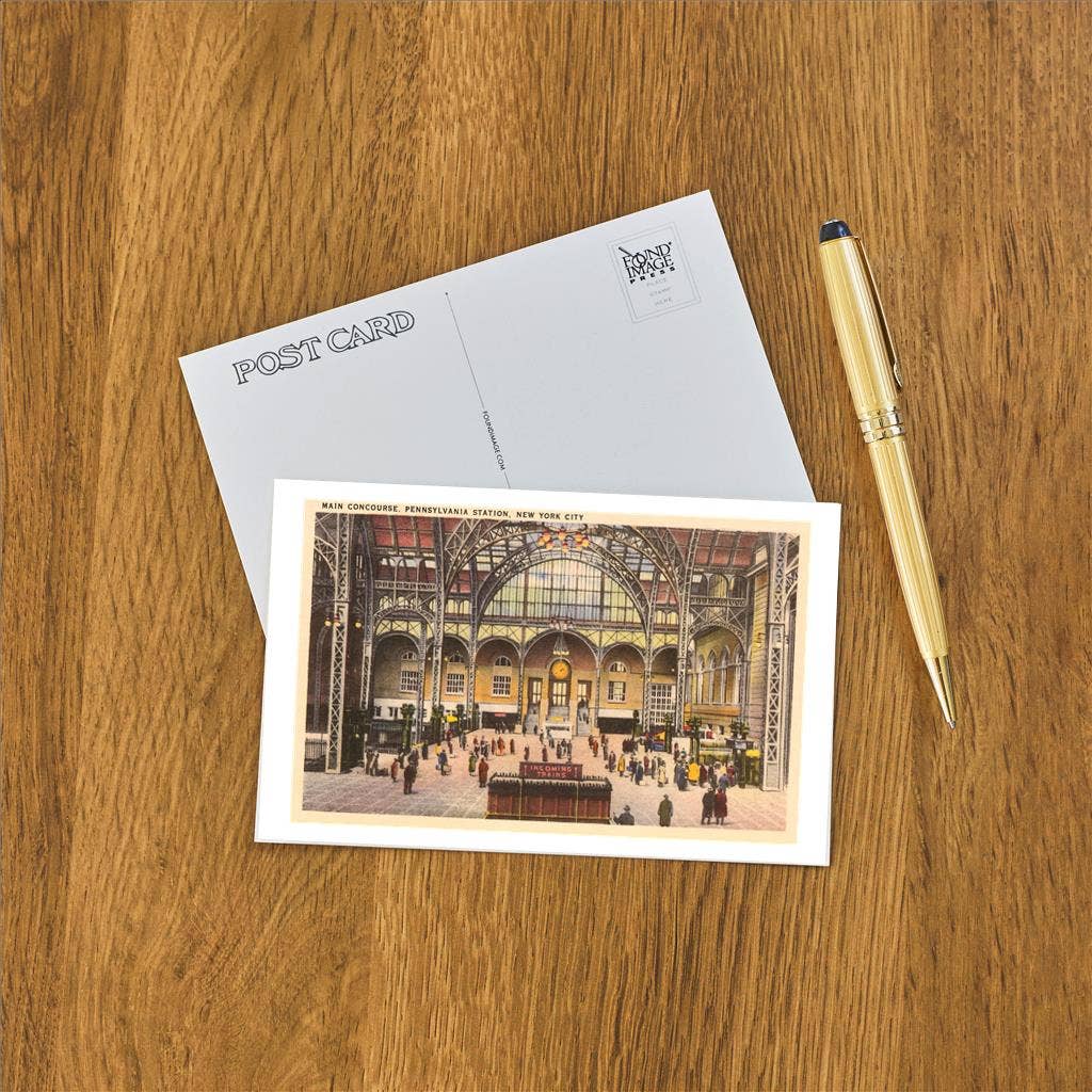 NY-441 Main Concourse, Pennsylvania Station Postcard