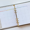 Rainbow Check Perpetual Planner, Non Dated
