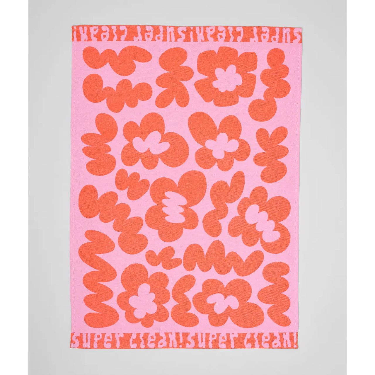 Super Clean Flowers Tea Towel