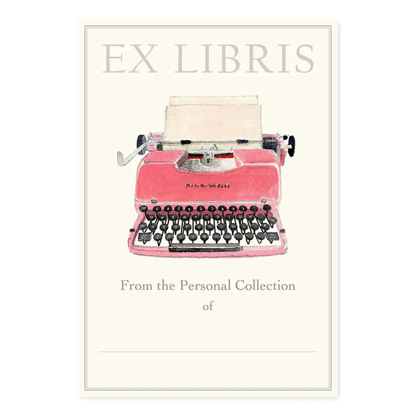 Retro Typewriter Bookplates