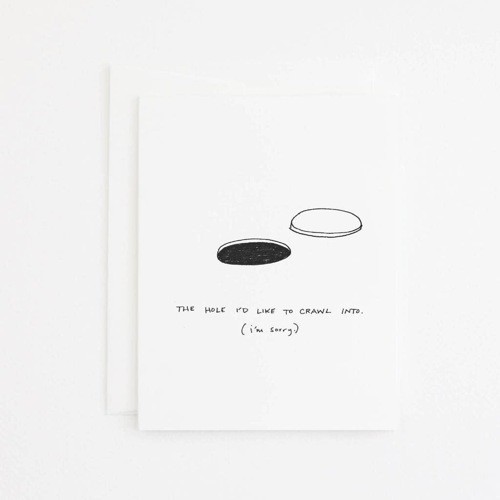 Hole Apology Card