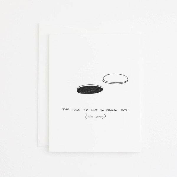 Hole Apology Card