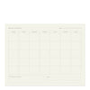Monthly Overview Notepad