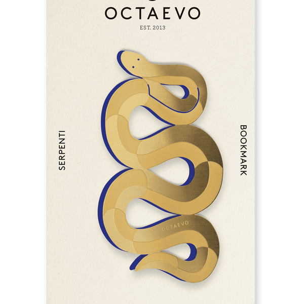 Serpenti Brass Bookmark