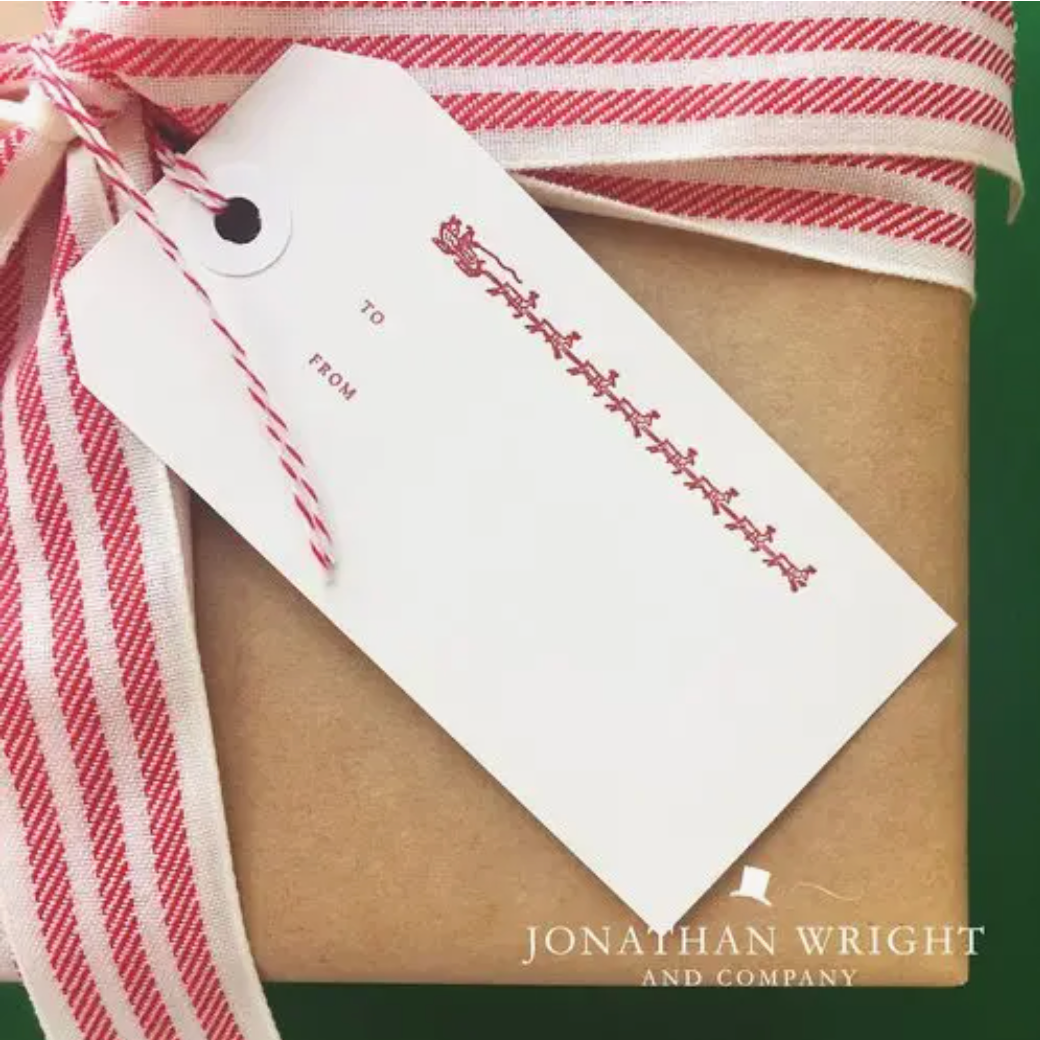 Santa's Sleigh Gift Tags - Set of 10