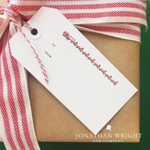 Santa's Sleigh Gift Tags - Set of 10