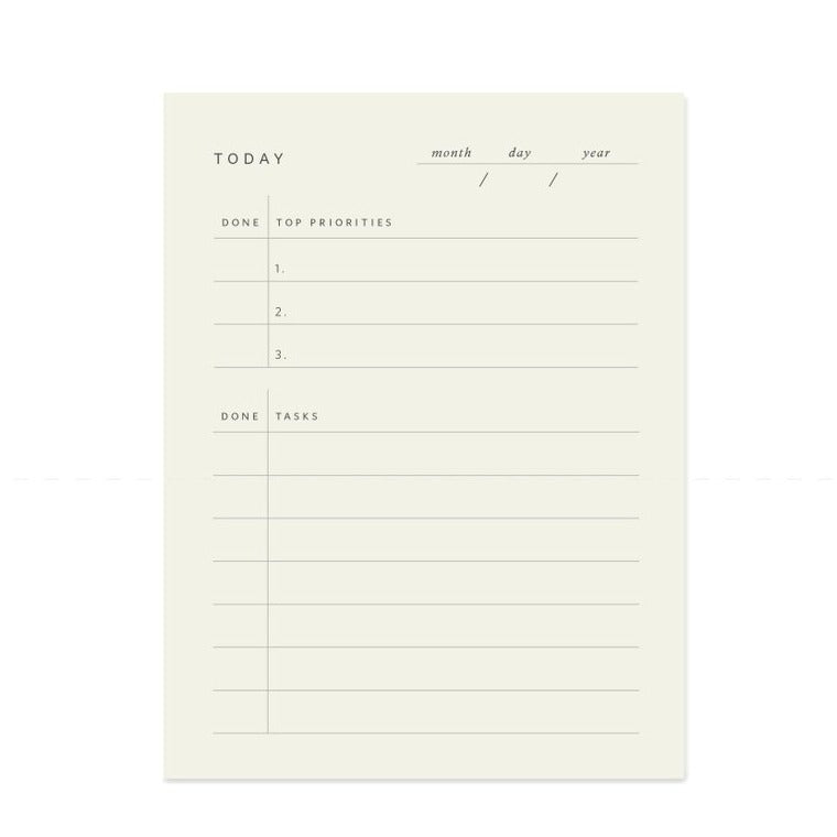 To Do Today Block Notepad